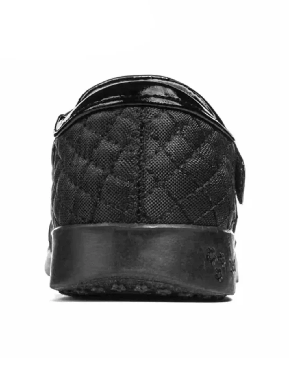 pediped Black Quilted Patent Toe Mary Jane with Bow